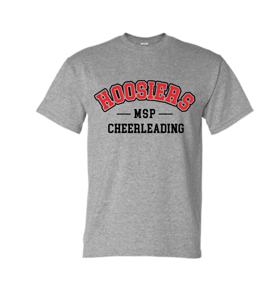 Hoosier MSP Cheerleading Tee Gray