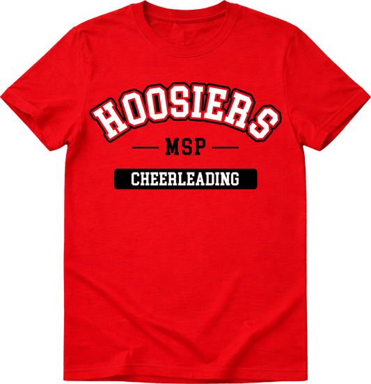 Hoosier MSP Cheerleading Tee Red