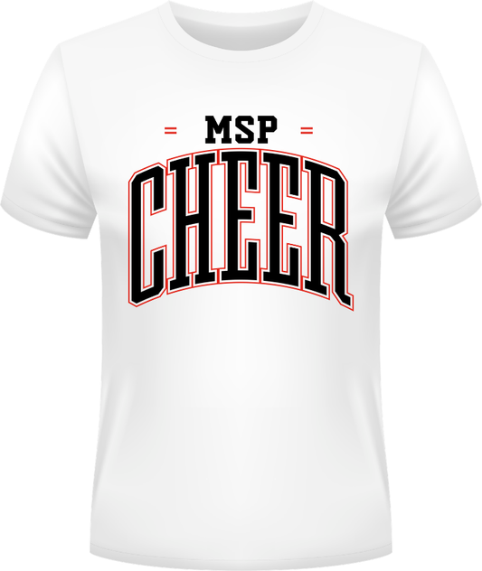 MSP Cheer Tee White